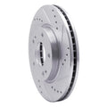R1 01-05 Hyundai SANTA FE Front Right Drilled & Slotted Silver Brake Rotor