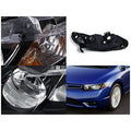 BLACK HOUSING EURO HEADLIGHT SEDAN