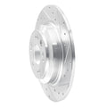 DFC 09-14 Acura TL Rear Right Drilled & Slotted Silver Brake Rotor