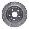 DFC 08-19 Cadillac CTS Rear Right Drilled & Slotted Silver Brake Rotor