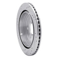 DFC 08-19 Cadillac CTS Rear Right Drilled & Slotted Silver Brake Rotor