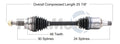 NEW CV AXLE