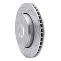 R1 Concepts Brake Rotor Drilled and Slotted Silver Fits Jeep Wrangler