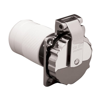 50A 125/250V STAINLESS STEEL RV POWER INLET