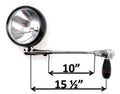 6 IN. SPOTLIGHT-HALOGEN-BLACK HEAD