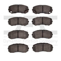 DFC 05-11 Freightliner FL360 (Mexico) Front/Rear 5000 Advanced Semi Metallic Brake Pads