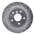 DFC 94-04 Land Rover Range Rover Rear Right Drilled & Slotted Silver Brake Rotor
