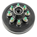 BRAKE DRUM HUB ASSEMBLY W/BEARING RACE8000LB AXLE 8 ON 6.5 9/16 STUD