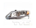 CAPA LH HEADLAMP 4DR SEDAN; INCL SIDE MARKER/PARK/SIGNAL LAMPS; W/O BULBS OR SOCKETS CIVIC 0608