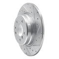 DFC 91-01 BMW 850CSI Rear Right Drilled & Slotted Silver Brake Rotor