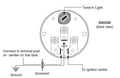 GAUGE FUEL LEVEL 2 1/16 16 E TO 158 F ELEC FORD