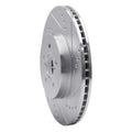 R1 Concepts Brake Rotor Drilled and Slotted Silver Fits Subaru Crosstrek