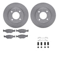 R1 Concepts Brake Rotor- Blank with Optimum Oe Pads Hdw Fits Volkswagen Fox