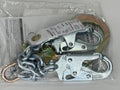REBAR POSITIONING LANYARD CHAIN 2 SNAPHOOKS REBAR HOOK 22IN GRAY