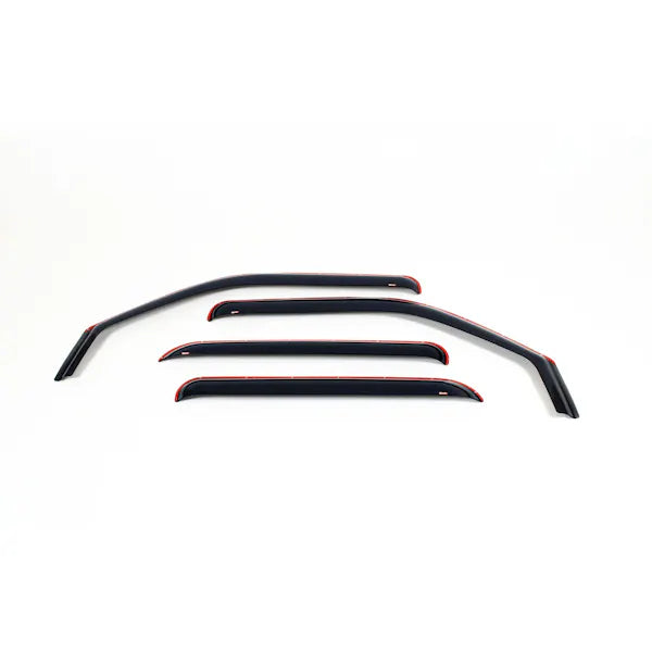 Westin 2004-2015 Nissan Titan Crew Cab Wade In-Channel Wind Deflector 4pc - Smoke