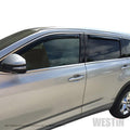 Westin 2014-2018 Toyota Highlander Wade In-Channel Wind Deflector 4pc - Smoke