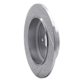 DFC 07-17 Acura ZDX Rear Right Drilled & Slotted Silver Brake Rotor