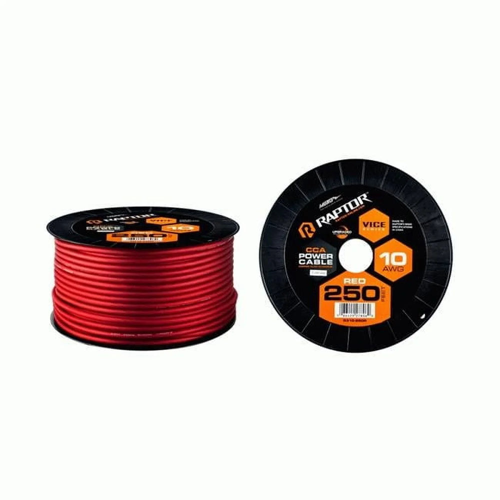 250FT 10 AWG RED CCA - VICE SERIES POWER CABLE