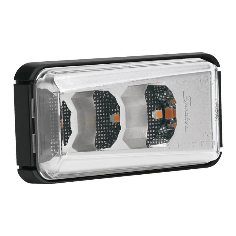 J.W. Speaker 12-24V ECE SAE LED Amber Side Turn Signal with Mount 0344311
