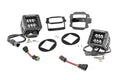 LED Light Kit | Fog Mount | 2" Black Pair | Jeep Wrangler JK/Wrangler Unlimited (10-18)