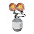 DYNAGLO DUAL BURNER LP TANK TOP HEATER W/TIP OVER SAFETY SW 900030000 BTU 25FT HEATING RADIUS