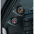 Autometer 87-93 Ford Mustang 52mm Black Dual Pillar Pod