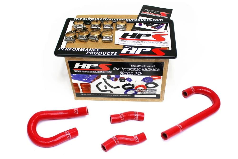 HPS Performance Red Reinforced Silicone Heater Hose Kit Coolant for Jeep 12-15 Grand Cherokee WK2 SRT8 6.4L