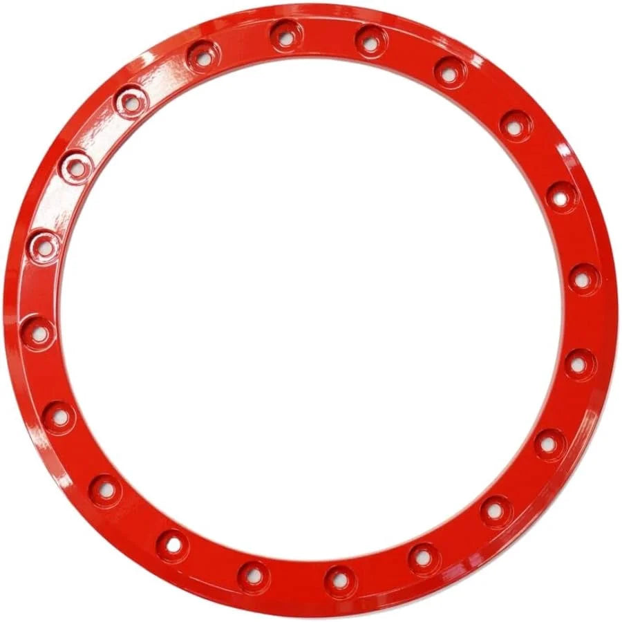 Raceline Beadlock Ring - Ryno -15in - 20 Hole - 12mm - Red