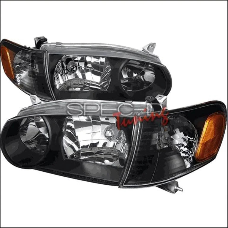 1PC EURO HEADLIGHTS BLACK HOUSING