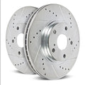 Power Stop 19-21 Subaru Forester Rear Evolution Drilled & Slotted Rotors - Pair