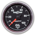 Autometer Sport-Comp II GM 52mm 0-100 PSI Mechanical Oil Pressure Gauge