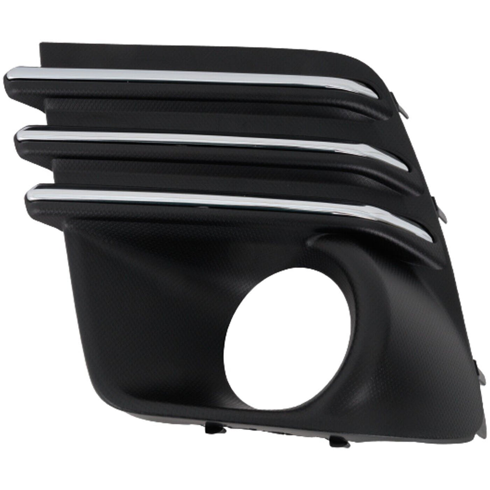 LT FRONT BUMPER INSERT FOG LAMP BEZEL; CHROME SUBARU FORESTER 22C