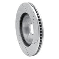 DFC 06-20 Lexus ES350 Front Left Drilled & Slotted Silver Brake Rotor