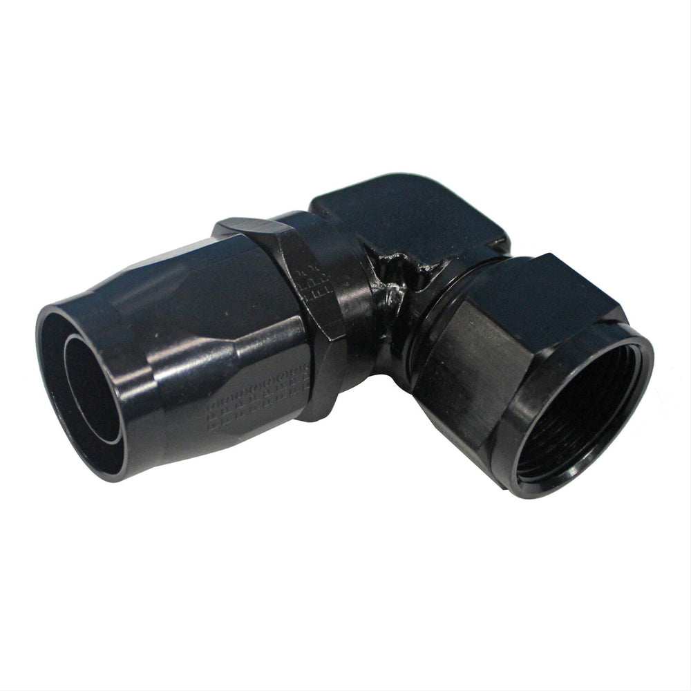 Fragola -16AN x 90 Degree Low Profile Forged Hose End - Black