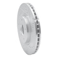 DFC 14-23 Nissan Qashqai (Canada) Front Right Drilled & Slotted Silver Brake Rotor