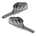 MOTORCYCLE SKELETON HAND MIRRORCHROME STEM W/ CHROME HEAD