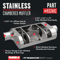 MagnaFlow Rumble Muffler 13X4.25X9.5 2.25/2.25 O/C