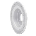 R1 13-18 Ford C-Max Rear Left Drilled & Slotted Geoperformance Rotor