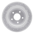 R1 13-18 Ford C-Max Rear Left Drilled & Slotted Geoperformance Rotor