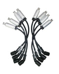 Moroso GM LS Ignition Wire Set - Ultra 40 - Unsleeved - Coil-On - 12in Wire - Black