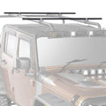 Sherpa Roof Rack Crossbars, Round, 56.5 inches; 07-18 Jeep Wrangler JK
