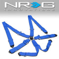 NRG 6PT 3in. Seat Belt Harness / Cam Lock - Blue