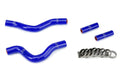 HPS Performance Blue Reinforced Silicone Radiator Hose Kit Coolant for Suzuki 01-11 RM250
