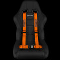 Braum 4 Point 2 Racing Harness - Orange - BRH-ORP4