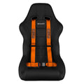 Braum 4 Point 2 Racing Harness - Orange - BRH-ORP4