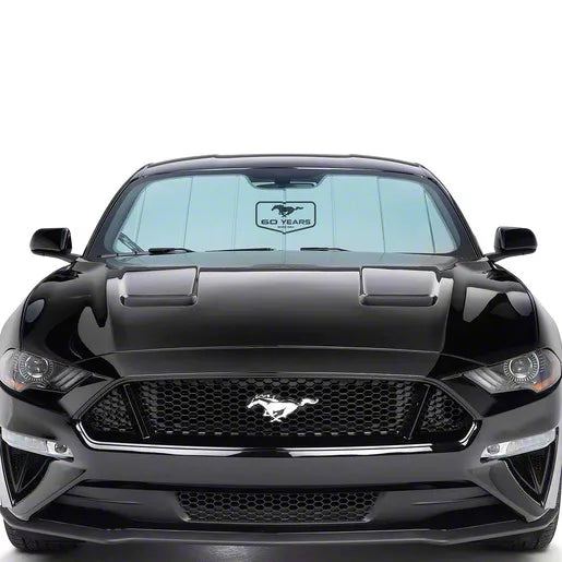 Covercraft 71-73 Ford Mustang 2DR HB (Not Conv) UVS100 Custom Sunscreen with Mustang 60 Years Logo