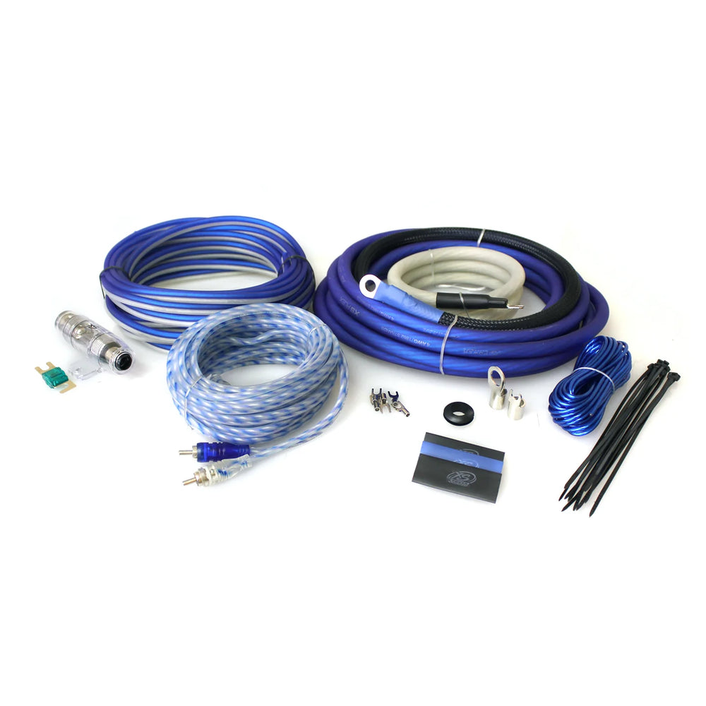 AMP KIT XS FLEX 4 AWG POWER CABLE SPEAKER CABLE SIGNAL AND REMOTE