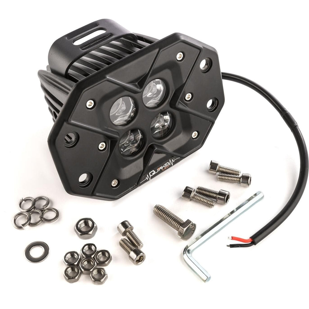 ~(3 lbs. 6X5X4)~ 3 Inch Work Light Flush 40 Watt Flood Seismic Series Quake LED