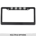 ~(1 lbs. 14X8X2)~ Black Aluminum License Plate Frame with Four 6000K XML CREE LED Reverse Lights - Fits all Standard U.S. License Plates