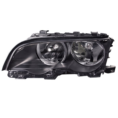 LH HEADLAMP ASSY COMPOSITE; 2DR COUPE; W/HALOGEN LAMPS; E46; 323I 0000